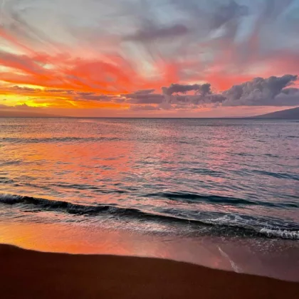 kahana-beach-sunset