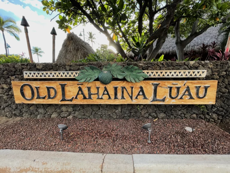 Old Lahaina Luau Sign