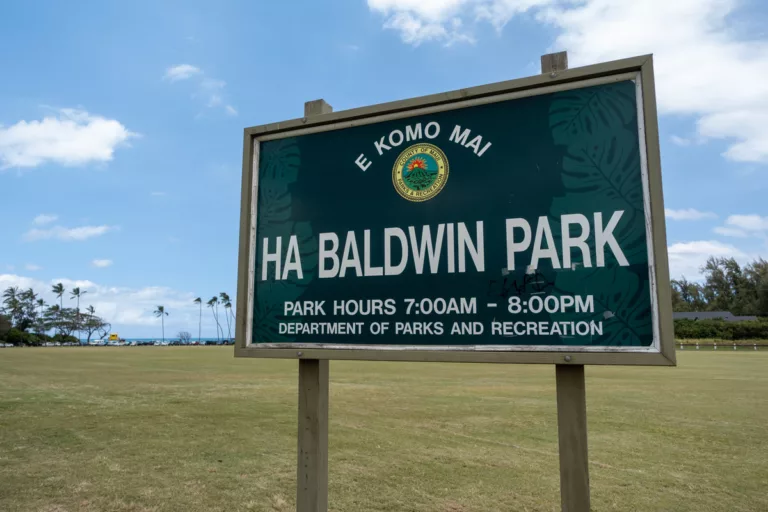 Baldwin Beach Park Sign