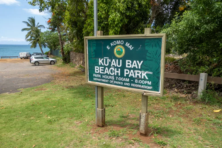 Kuau Beach Park Sign